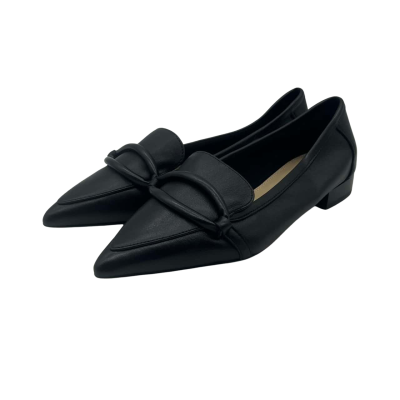 Jo Mercer Womens Size 37 Ainsley Black Leather Flats