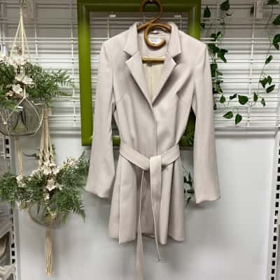 Reiss Womens  Size 10 Blazer / Winter Jacket Beige / Champagne 