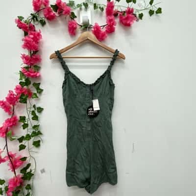 All About Eve Womens Size 8 Playsuit Khaki 