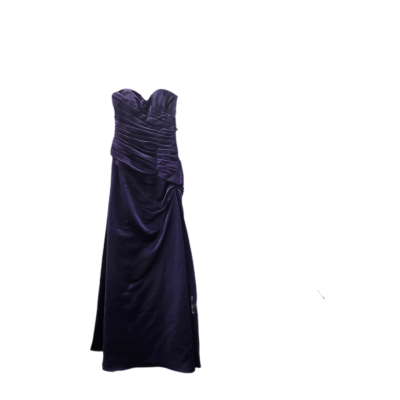 Size 6/8 Mori Lee by Madeline Gardner satin feel Bridesmaid Dress Purple 