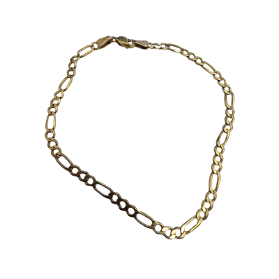 9 CT Yellow Gold Figero Bracelet