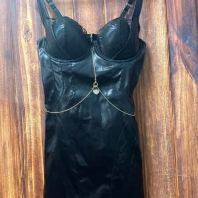 Honey Birdette  corset dress   Size 16 DDBlack   New 