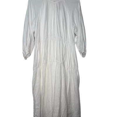 Dissh Size 6 White Linen dress 