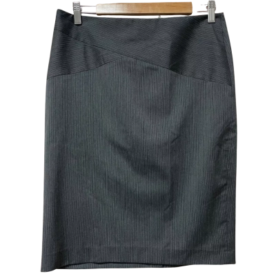 BNWT Basque Womens Skirt Size 12 Grey / Striped 