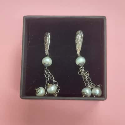  Womens Earrings Pearl / Silver 925