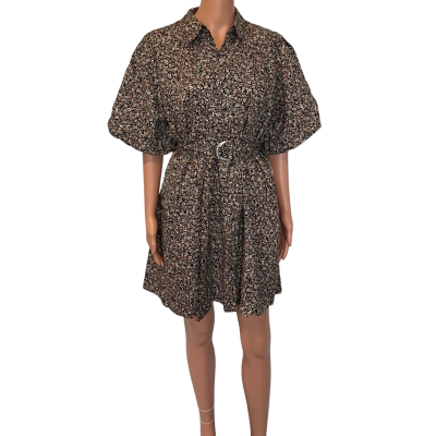 French Connection Womens  Size 12 Dress Pebble Print 