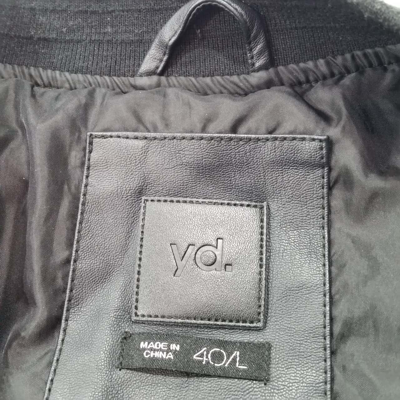 Yd. Mens Size 40 / L Bomber Black Jacket