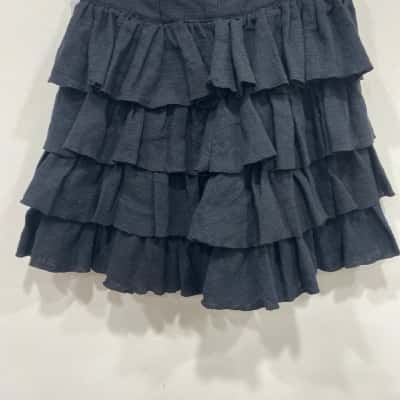Rocky Rafaela Womens  Size XS Mini Skirt / Tiered Skirt Black  