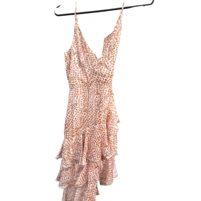 Bardot Womens  Size 10 Tarah Frill Dress TanSpot 