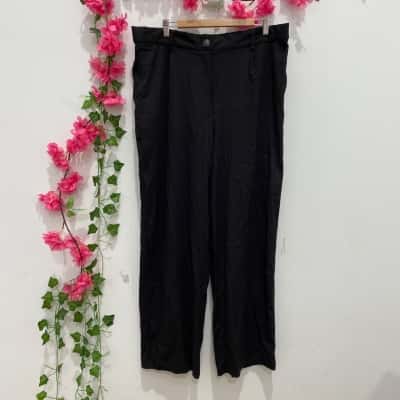 Carolina Womens Straight Leg Pants Size XXL Black  