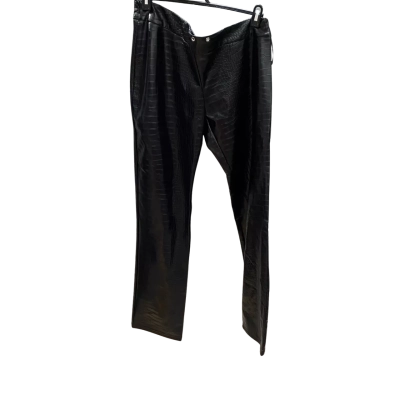 Tiger Mist Womens  Size L Straight Leg Pants Crocodile print / Black  