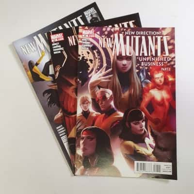 Marvel Comics 2011 New Mutants Unfished Business Parts 1-3 Comics