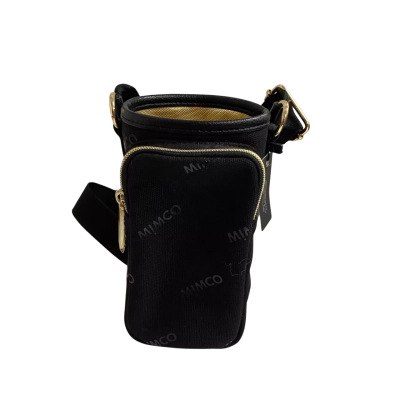 Mimco Womens Drink Bottle Carry Bag Black