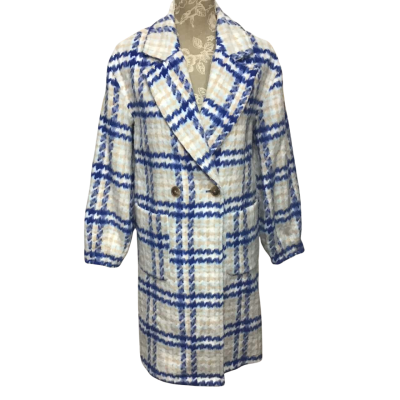 Miss Shop Multi-coloured Houndstooth Print Winter Coat