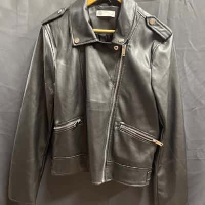 Supre Womens Size 14 Black Biker Style Jacket
