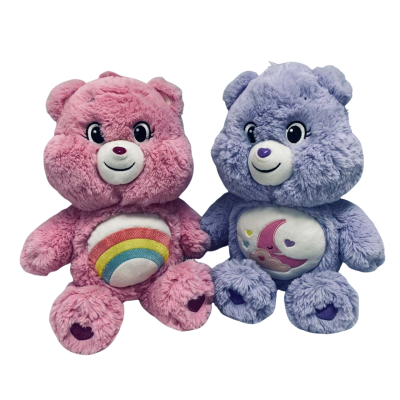 2 x Care Bears. Sweet Dreams and Cheer Bear by HeadStart International under licence.