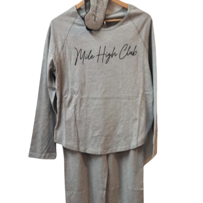  Love Georgia Elliott 3 piece PJ Set Womens  Size XS Grey 