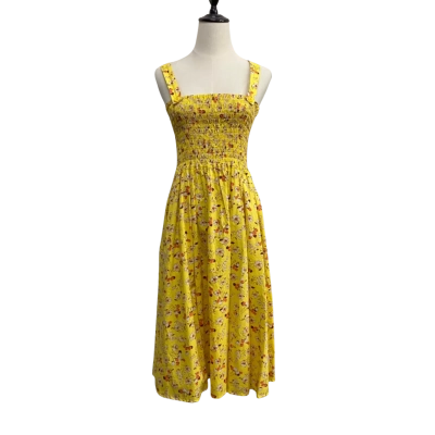 Polo Ralph Lauren Women’s Yellow Floral Summer Dress Size L