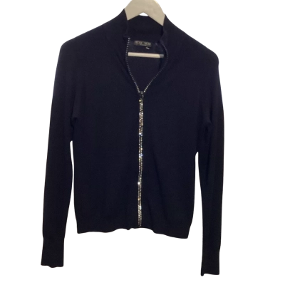  Womens  Size M Cardigan Black  