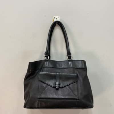Colorado Womens Leather Large Shoulder Bag Black  