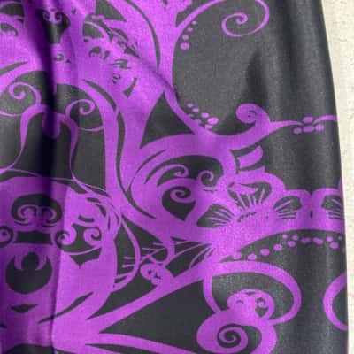 BlackMilk Womens Leggings Black  / Purple 