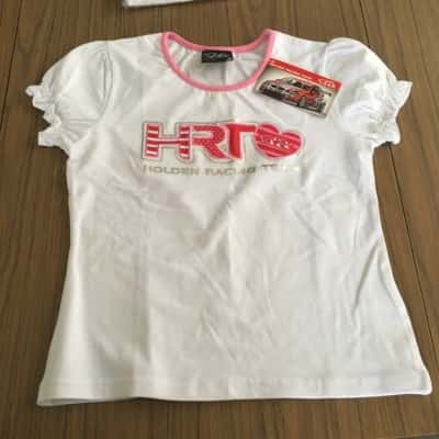 BNWT Womens Size 10 Holden Dealer Team T-shirt  Pink  / White  RRP $25     HTH 2