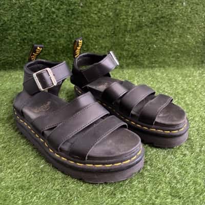 Dr. Martens Blaire Hydro Leather Platform Sandals Size 6 US