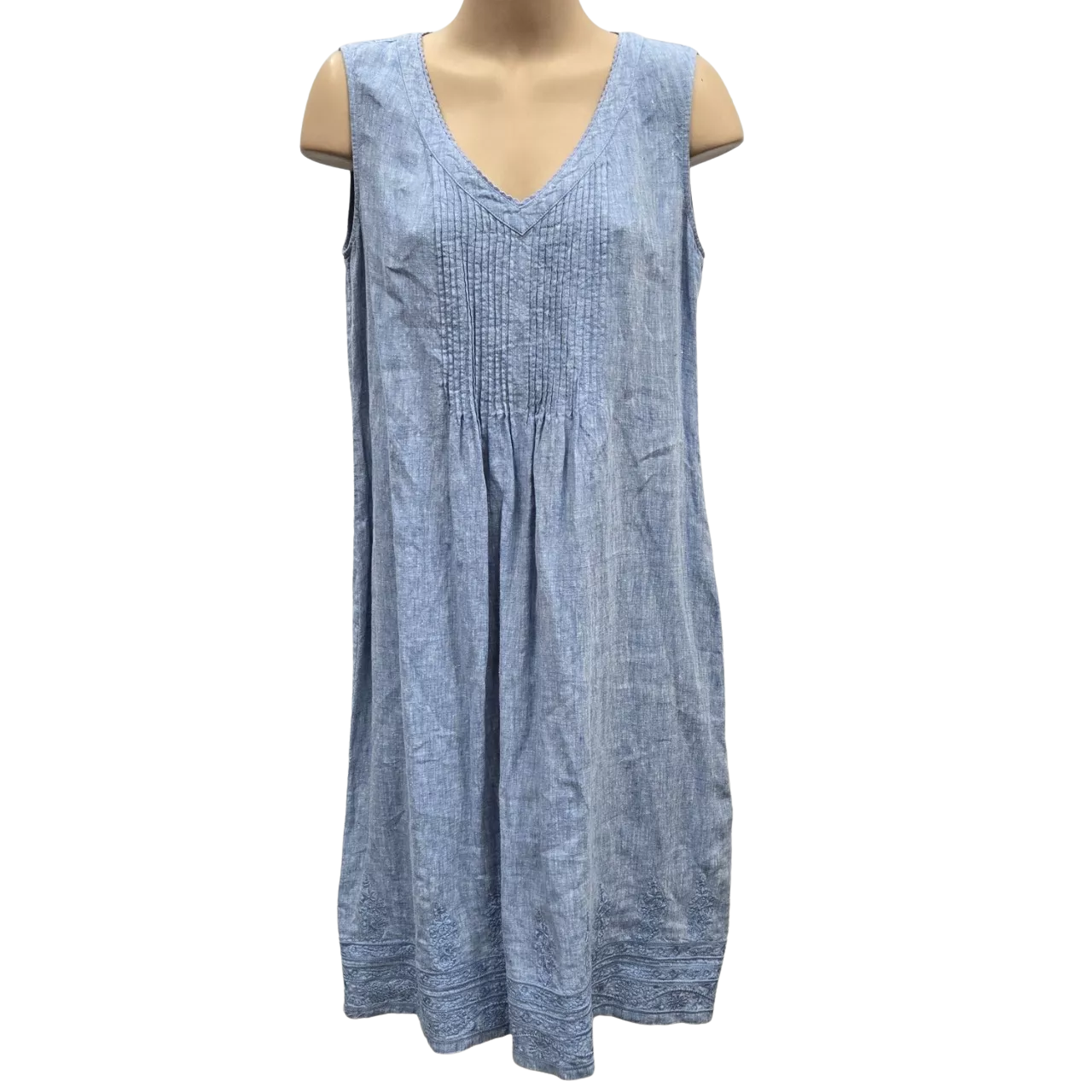 navy and white linen dress Linen Shift Dress