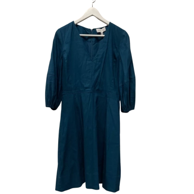 Witchery Womens  Size 12 Midi Dress Blue/Seaweed 