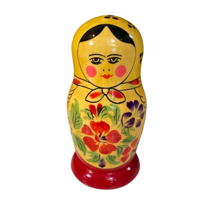 Traditional Wooden Russian Matryoshka Nesting Doll
