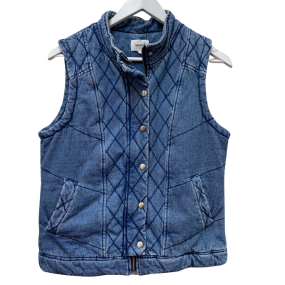 Seed Womens Vest Size 10 Blue - 100% Cotton