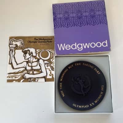 Wedgwood Olympic Games Plate Munich 1972