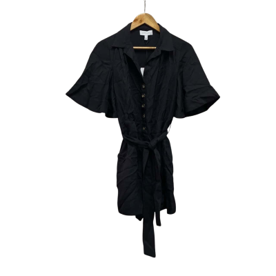 Witchery Womens Size 8 Playsuit Black RRP $199.95