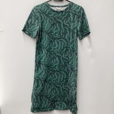 Gorman-CAMILLA PERKINS- Womens  Size 8 Casual Dress Green / Pattern / Pink  