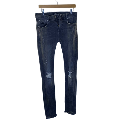  Unisex  Size L Grey Denim Jeans