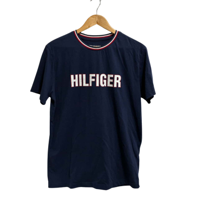 Tommy Hilfiger Mens L Blue Ringer Tee