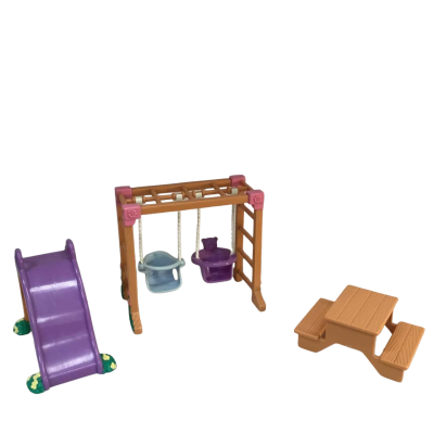 Vintage Fisher Price Loving Families Playground Set as pictured