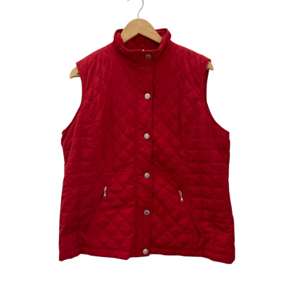 Black Pepper Womens  Size 16 Vest Jacket Red 