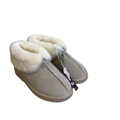 BNWT Ugg Women's Size 11 Grosby Collared Slippers Beige 
