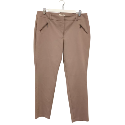 David Jones Taupe Tailored Work Office Pants Size 14 BNWT 