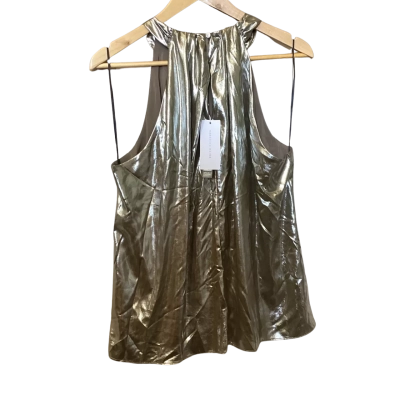 Veronika Maine Womens  Size 14 Singlet Top Silver 