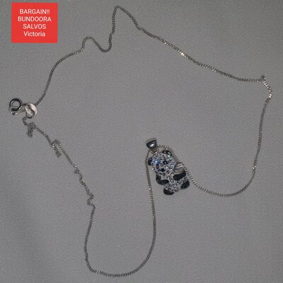 ***REDUCED***   Panda 925 Silver Chain and Pendant