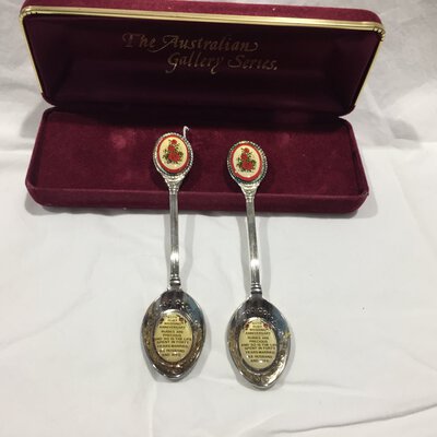 *Reduced Price* The Australian Gallery Series Spoons 40th Wedding Anniversary