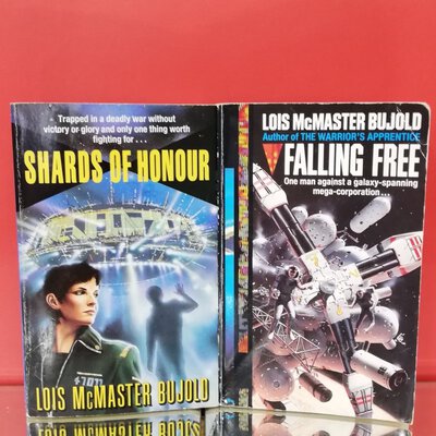 2X LOIS McMASTER BUJOLD  VINTAGE SCI FI BOOKS