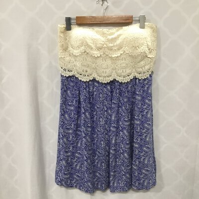 *CLEARANCE SALE* Dotti Womens Summer Dress, Size 14, Black w/Flowers