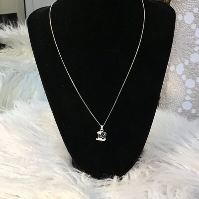 925 Silver Chain And 18 Birthday Pendant
