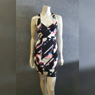 "REDUCE" Tokito Women Dress Size 6 Black and White Pattern