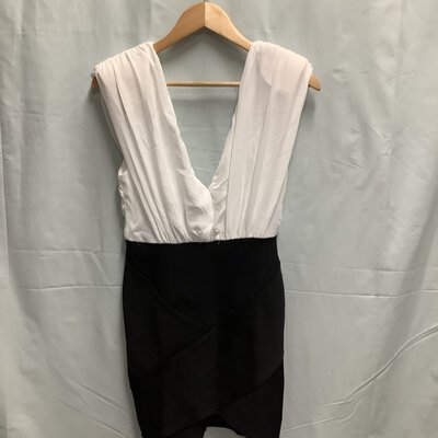 *Reduced*/Blossom, Womens Dress, 10, Black/White