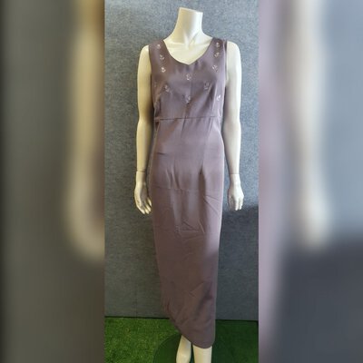 "REDUCE" Cliques Women Dress Size 14 Mink Color Made in Australia