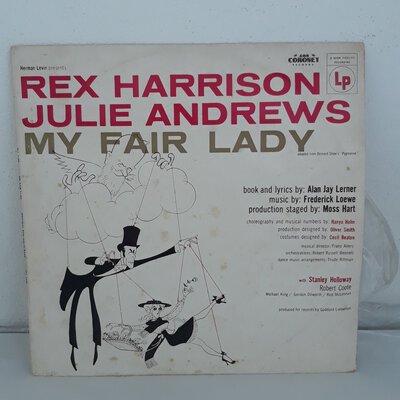 2020 CLEARANCE SALE!!! RETRO Red Harrison Julie Andrews My Fair Lady LP